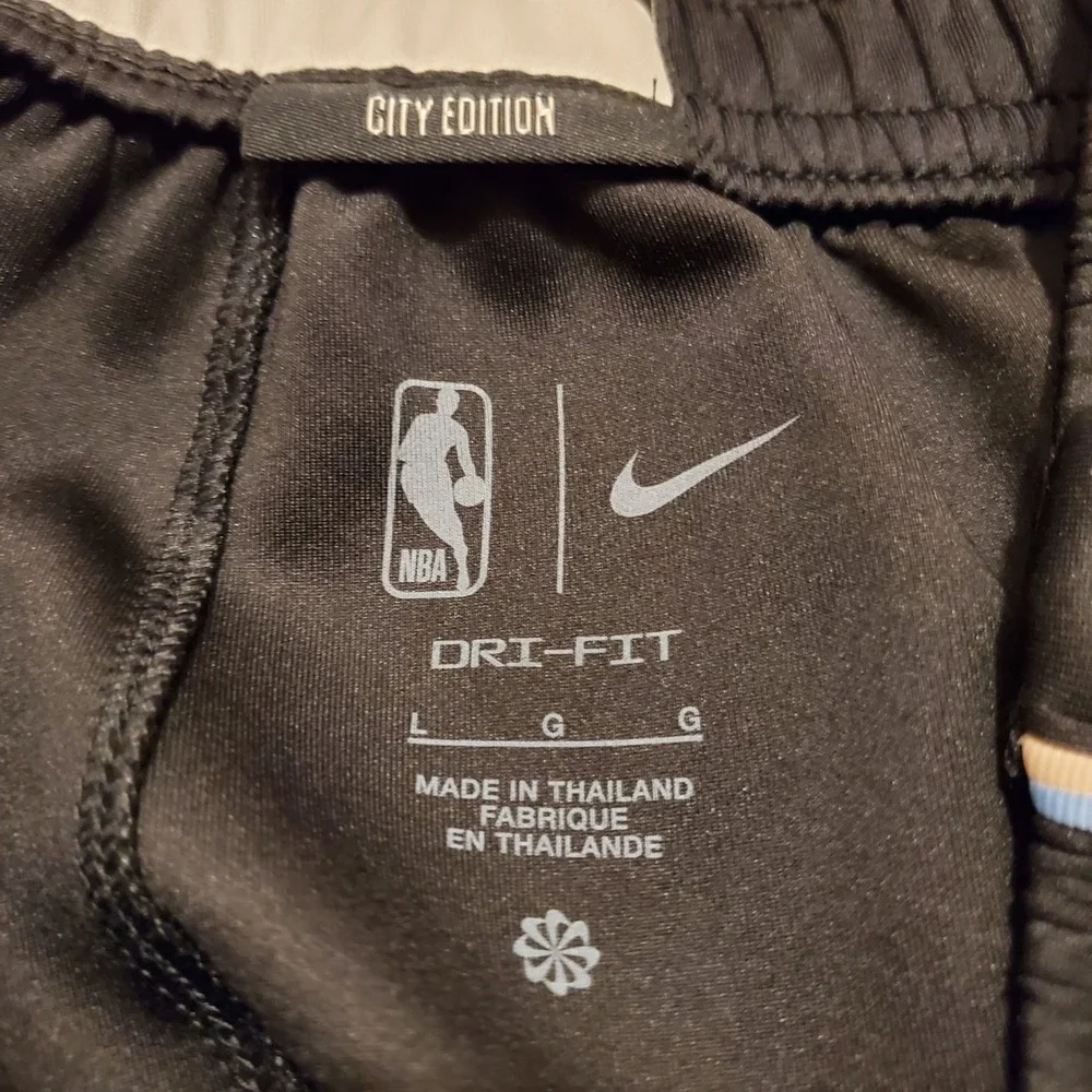 Nike Atlanta Hawks Tearaway Pants Men Large Black‎ City Edition Team Issue New